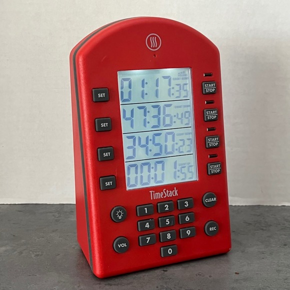 ThermoWorks TimeStack Multi-Timer Red Kitchen Cooking Timer With Keypad, Tested - Picture 2 of 16